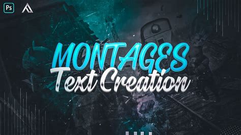How To Make Montages Text Ps Cc Youtube