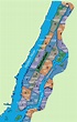 Map of Manhattan neighborhoods
