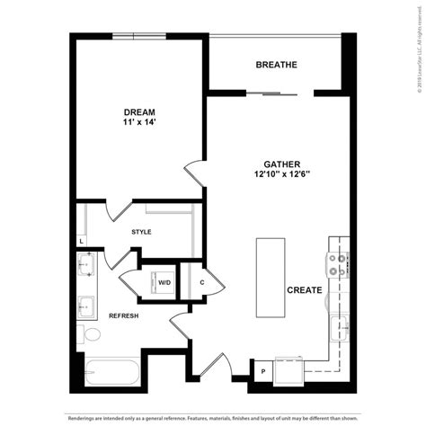 1 2 And 3 Bedroom Apartments For Rent Fairfax Floor Plans