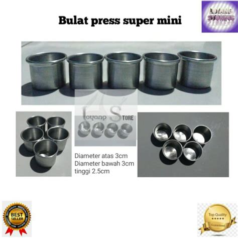 Jual Loyang Tartlets Pie Bulat Mini Bahan Aluminium Press Tanpa