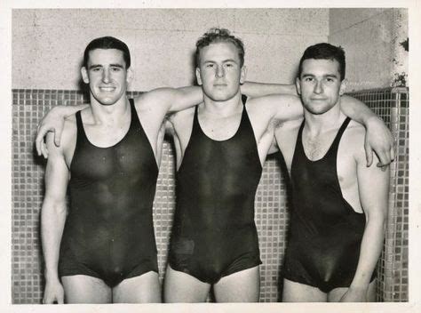 Vintage Men In Leotards Swim Suits Onesies Vintage Swimmer Vintage Men