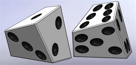 Getting Lucky With Solidworks Creating A Skew Pair Of Dice Solidworks