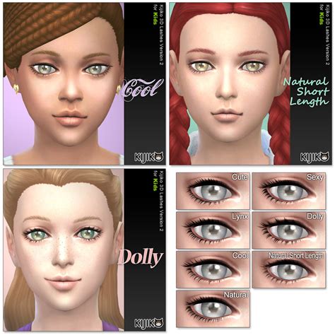 Kijiko Sims 4 Eyelashes In Skin Detail Theaterdom