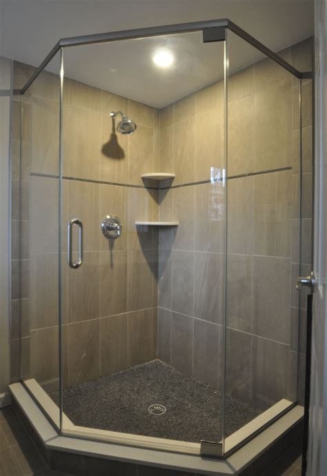 Stand Up Shower With Semi Frameless Shower Doors New Bathroom Ideas Frameless Shower Doors