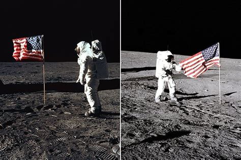 Moon Landing Conspiracy Why Apollo Flag Flaps On Lunar Surface