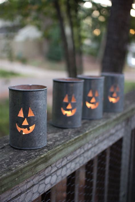 Set Of 4 Jack O Lantern Luminaries Halloween Outdoor Decorations