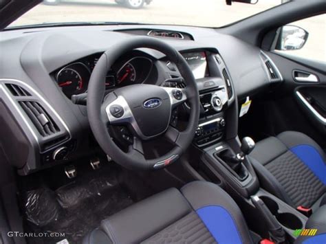 ST Performance Blue Recaro Seats Interior 2013 Ford Focus ST Hatchback