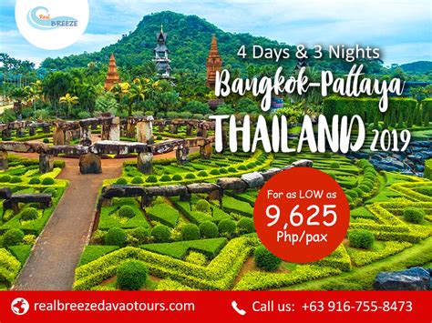 4d3n Bangkok Pattaya Tour Package 2019 Affordable Davao Thailand