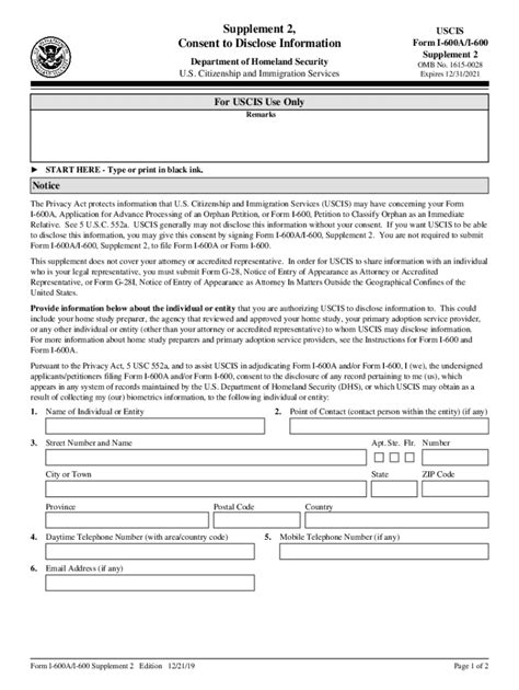 Uscis I 600a Form Fill Online Printable Fillable Blank Pdffiller