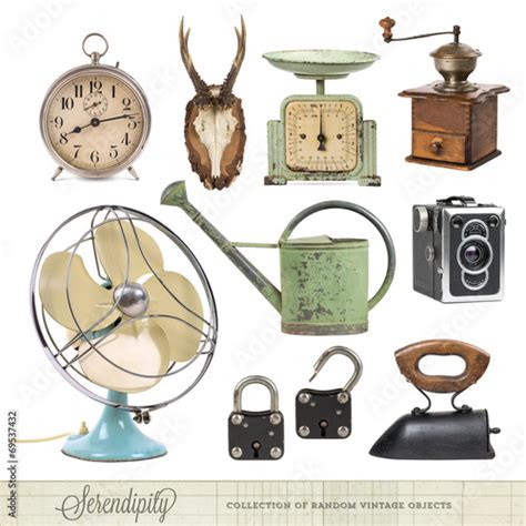 Collection Of Random Vintage Objects Stock Photo Adobe Stock