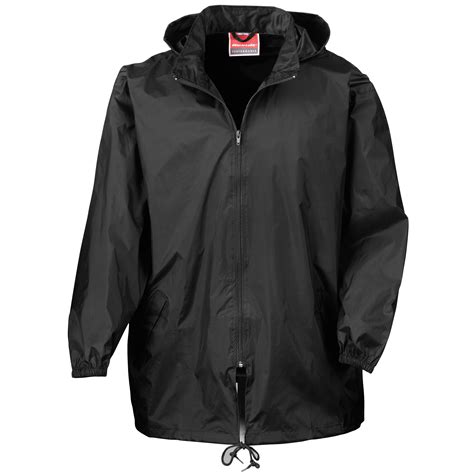 Result Mens Casual Hooded Lightweight Waterproof Windproof Rain Jacket