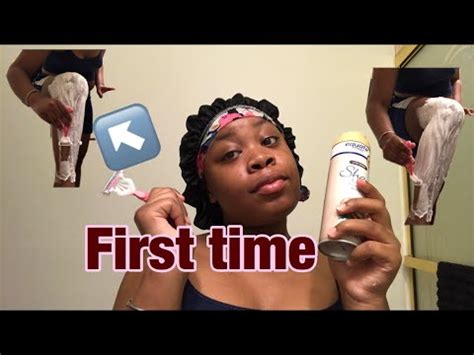 First Time Shaving My Legs Youtube
