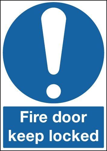 Fire Door Keep Locked Symbol Signs Seton