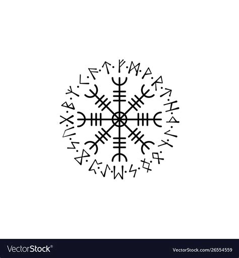 Viking Circle Symbol Royalty Free Vector Image
