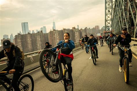 the nyc bike brigade on three borough ‘ride out