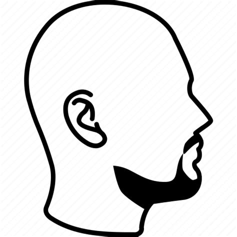 Bald Default Head Male Man Profile Silhouette Icon