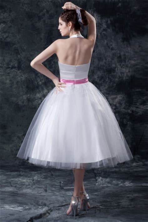 Es wird gesagt, dass die farbe, die sie lieben, ihre persönlichkeiten zeigen können. Günstig Neckholder Band Blume verziertes knielanges ...