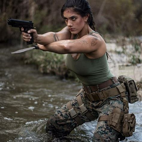 Pistol Military Girl Army Girl Female Soldier
