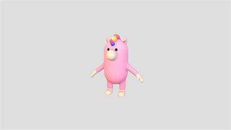 unicorn character buy royalty free 3d model by bariacg [cf2588c] sketchfab store