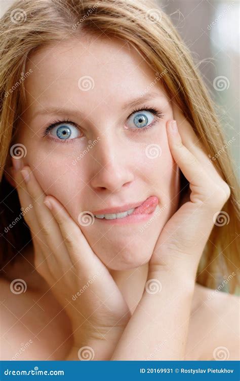 Girl Making Faces Stock Image Image Of Faces Camera 20169931