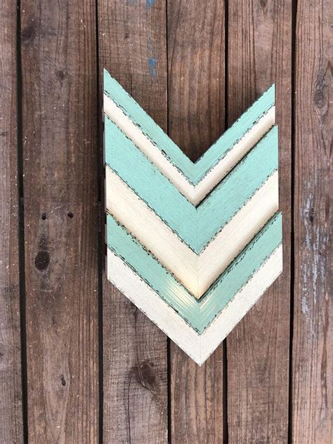 Wood Chevron Arrows Painted Chevron Arrows Etsy