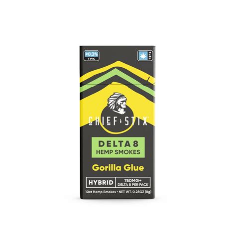 Gorilla Glue Hybrid Delta 8 Chief Sticks Go Green Botanicals