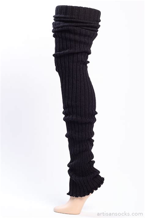 black thigh high leg warmers ribbed black leg warmers