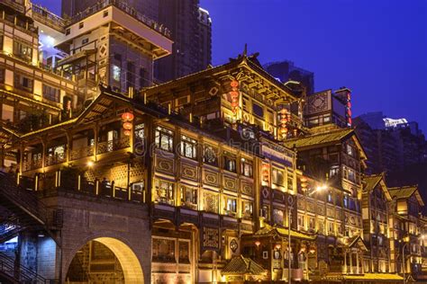 Chongqing At Hongyadong Stock Photo Image Of Sichuan 42172978