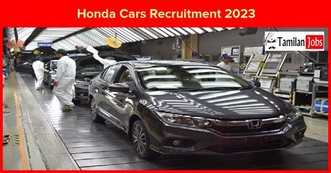 Honda Cars Recruitment 2023 Fresher And Experienced Job Openings
