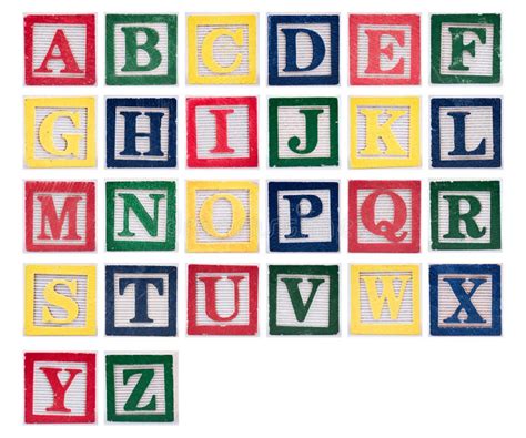 Alphabet Of Wooden Block Letters Stock Image Image Of Words Alphabet
