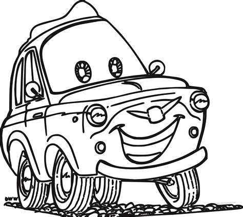 Cars Coloring Pages 06 | Wecoloringpage.com