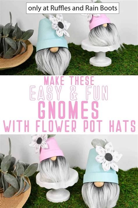 These Diy Gnomes With Flower Pot Hats Are An Adorable Gnome Diy