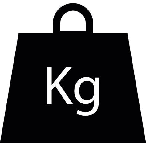 The kilogram or kilogramme, (symbol: Gewicht in kilogram | Gratis Iconen