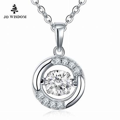 Silver Sterling Jewelry Necklace Pendant Necklaces Diamond