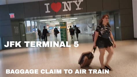 🔴 Jfk Jetblue Airport Terminal 5 Baggage Claim To Air Train 🔴 Youtube