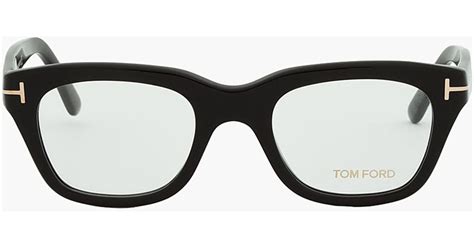 Tom Ford Black Thick Frame Cat Eye Glasses For Men Lyst