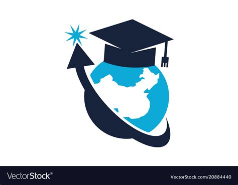 World Education Logo Design Template Royalty Free Vector