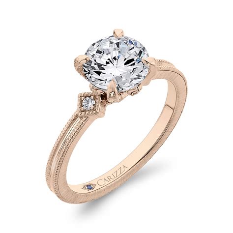 Carizza Rose Gold Engagement Ring