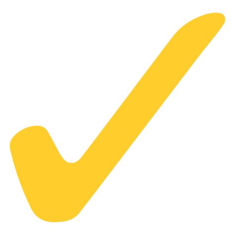 Vibrant Yellow Check Mark