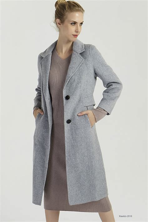 Gray Wool Coat Womens Winter Coats Warm Winter Jacket Long Etsy