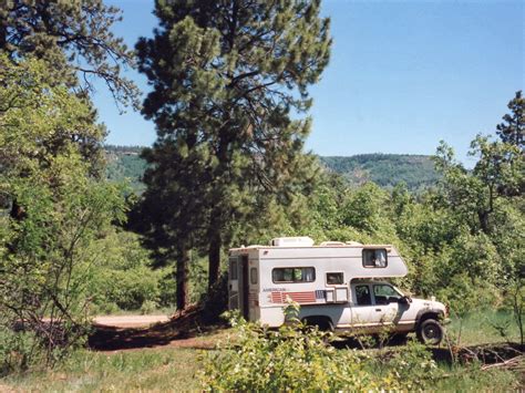 Campsite In The Forest Near Cuba The Jemez Mountains New Mexico