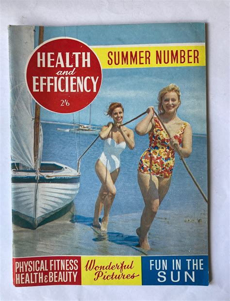 Vintage Health Efficiency Naturist Journal Summer Number Etsy