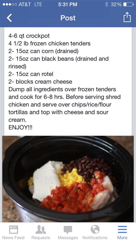 Pour this mixture on top of the. Crock Pot Chicken Tenders | Crockpot dishes, Recipes, Mexican food recipes