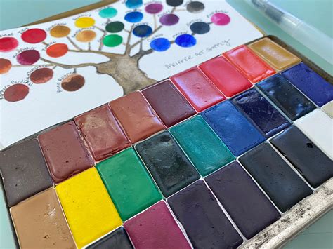 Handmade Watercolor Paint Palette Limited Edition 27 Whole Pan In