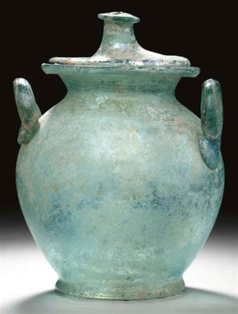 A Large Roman Glass Cinerary Urn Circa Late 1st Early 2nd Century A D Christie S