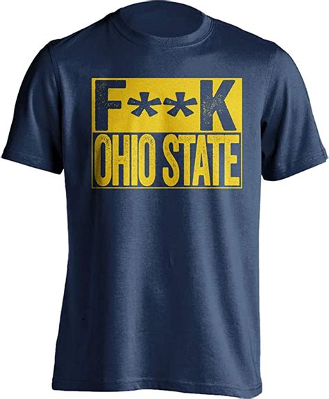 Fuck Ohio State Funny Smack Talk Shirt Blue And Gold Version