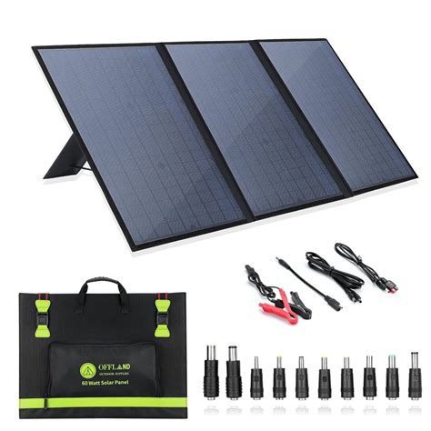 60 Watt Portable Solar Panels Foldable Solar Panel Charger Best Energy