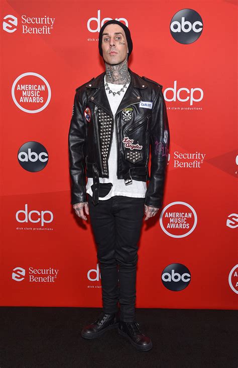 Travis landon barker is an american musician, songwriter, and record producer from california. Travis Barker Attends The 2020 American Music Awards - Fashionsizzle