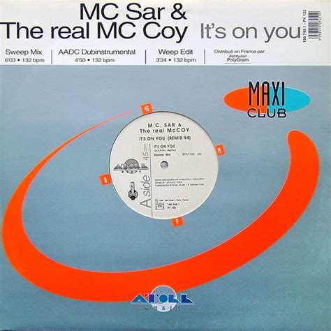 Mc Sar And The Real Mccoy Its On You Remix 94 1994 Vinyl Discogs