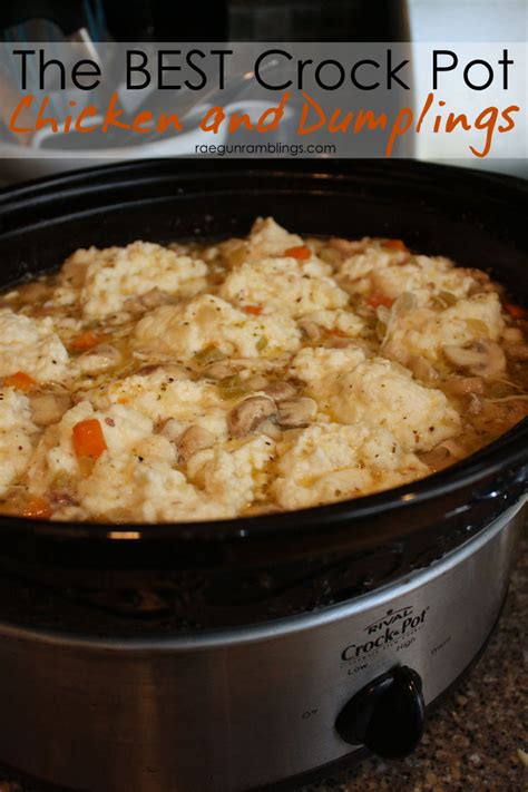 Get this list of keto crockpot chicken recipes here. Crock Pot Chicken and Dumplings Recipe - Rae Gun Ramblings
